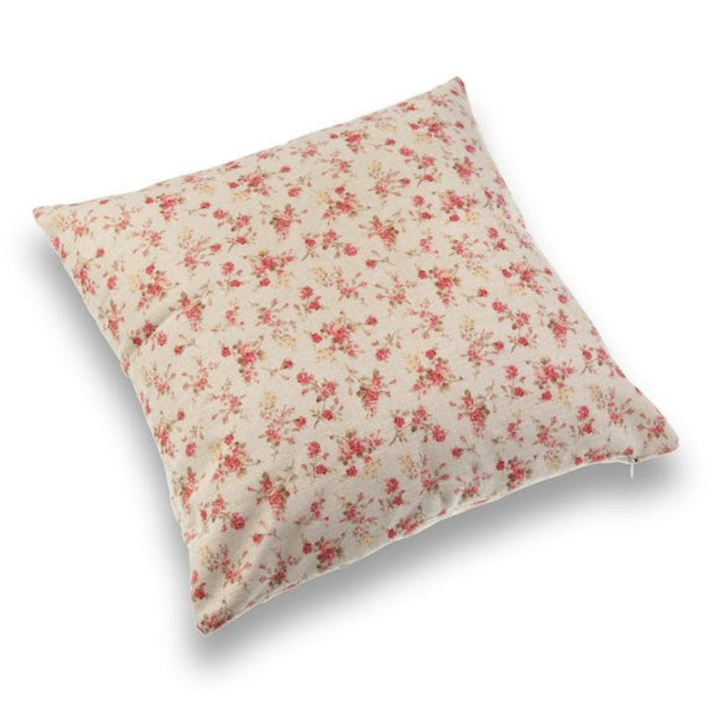 MAGGIE Handmade Red Floral Filled Cushion - Marcias Flooring