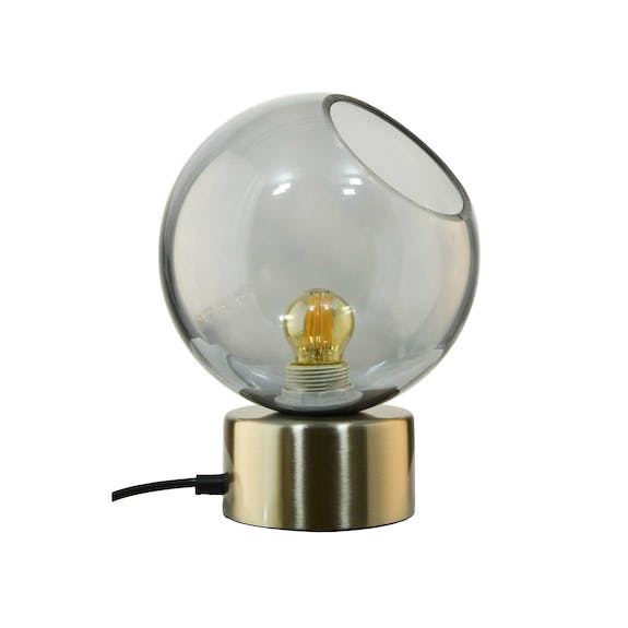 MAHE Glass & Chrome Bubble Table Lamp - 2 Colours - Marcias Flooring