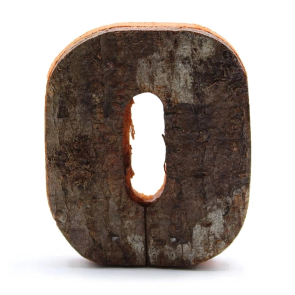 SRBL-42 - Rustic Bark Number - "0" - 7cm - McKays Flooring