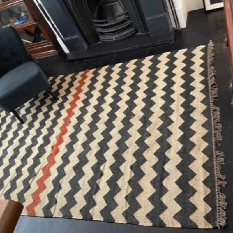 LOLA Handmade Kilim Jute/Wool Flatweave Rug 180cm x 270cm - McKays Flooring