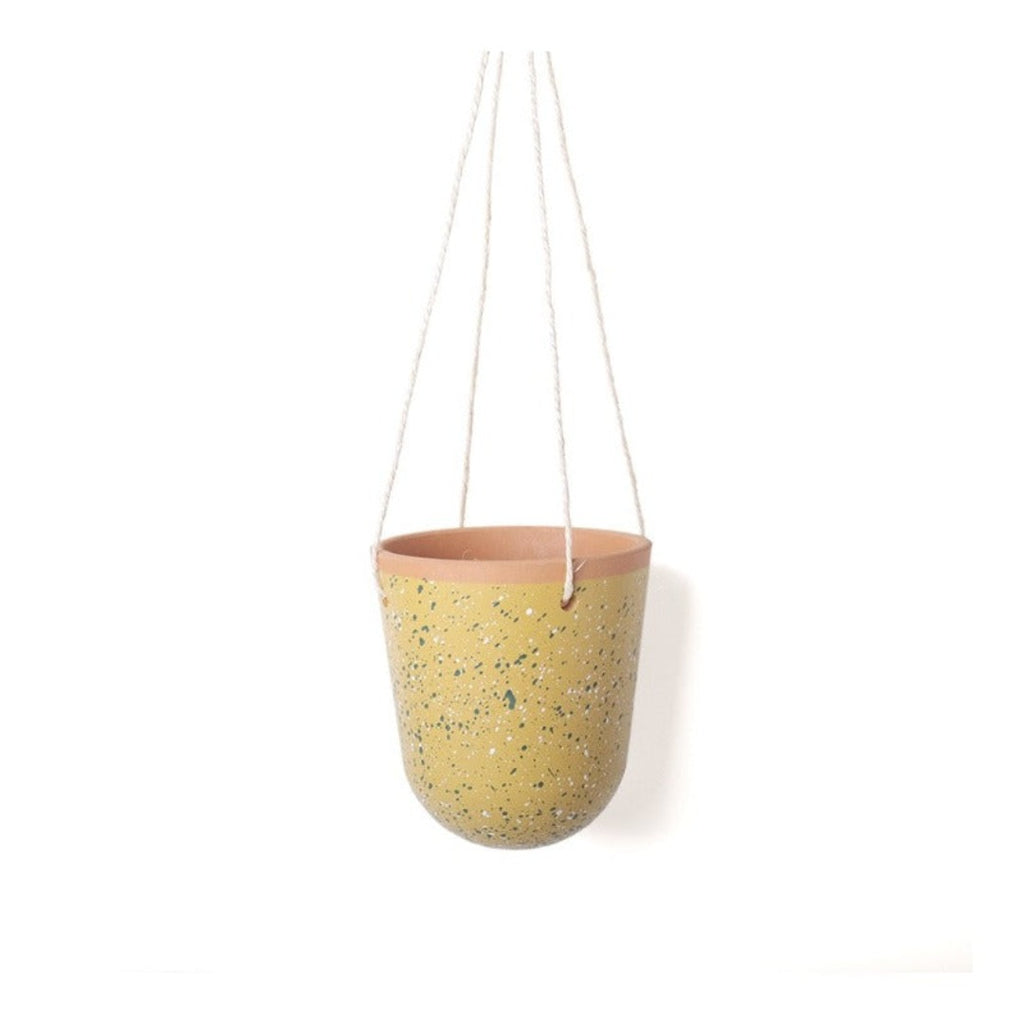 Speckled Terracotta Hanging Planters - 4 Colours - McKays Flooring