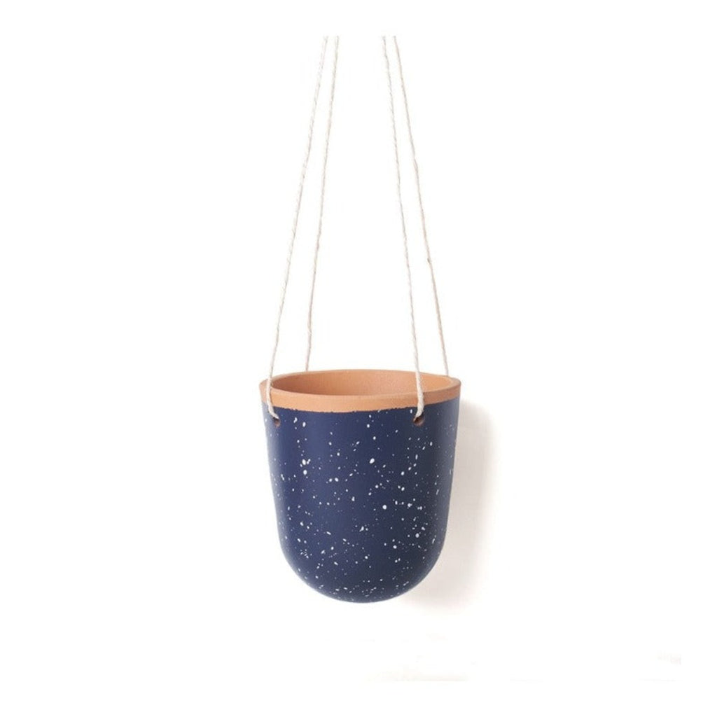 Speckled Terracotta Hanging Planters - 4 Colours - McKays Flooring
