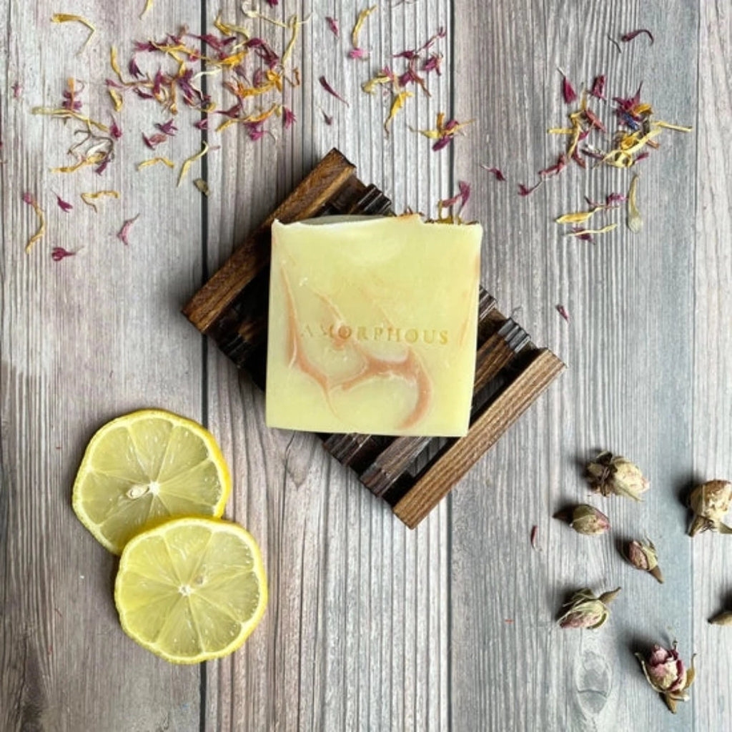 Handmade soap with rose geranium and lemon - McKays Flooring