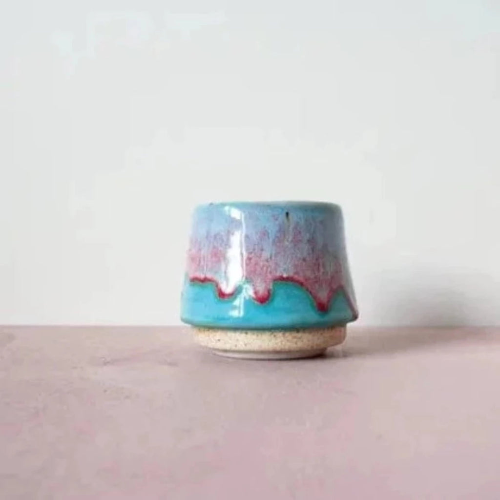 Porcelain Espresso Cup - Pink&Blue - McKays Flooring