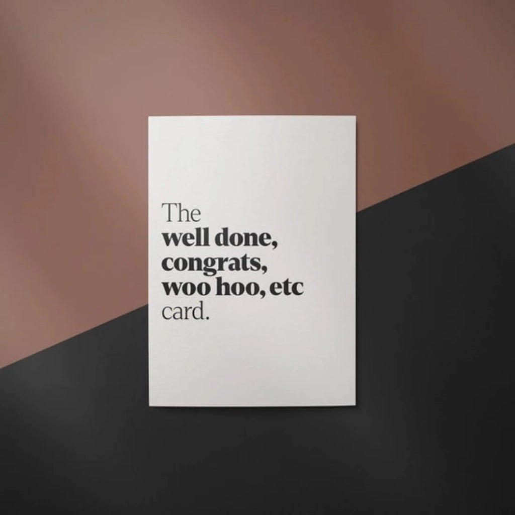 Greetings card (well done, congrats, woo hoo, etc) - McKays Flooring