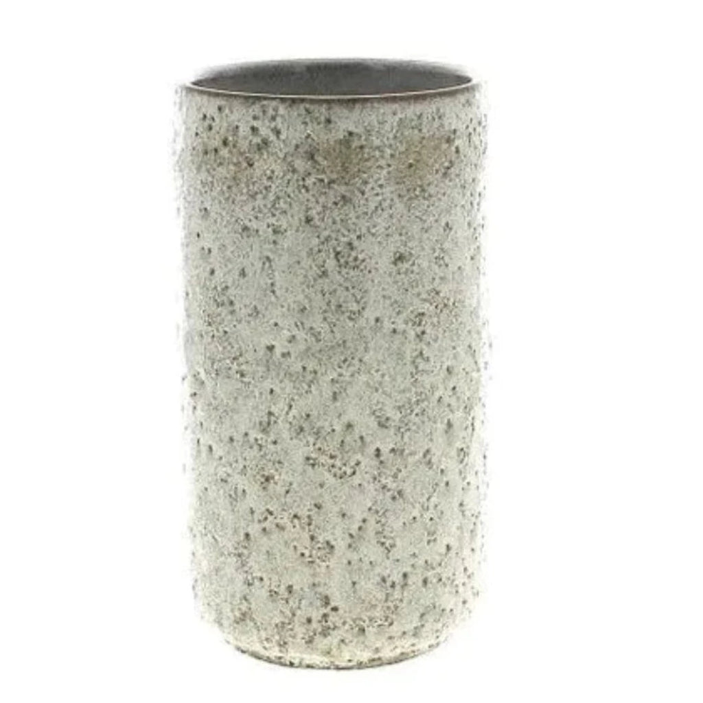 Vase céramique - Blanc - D 10,8 cm H 20 cm - McKays Flooring