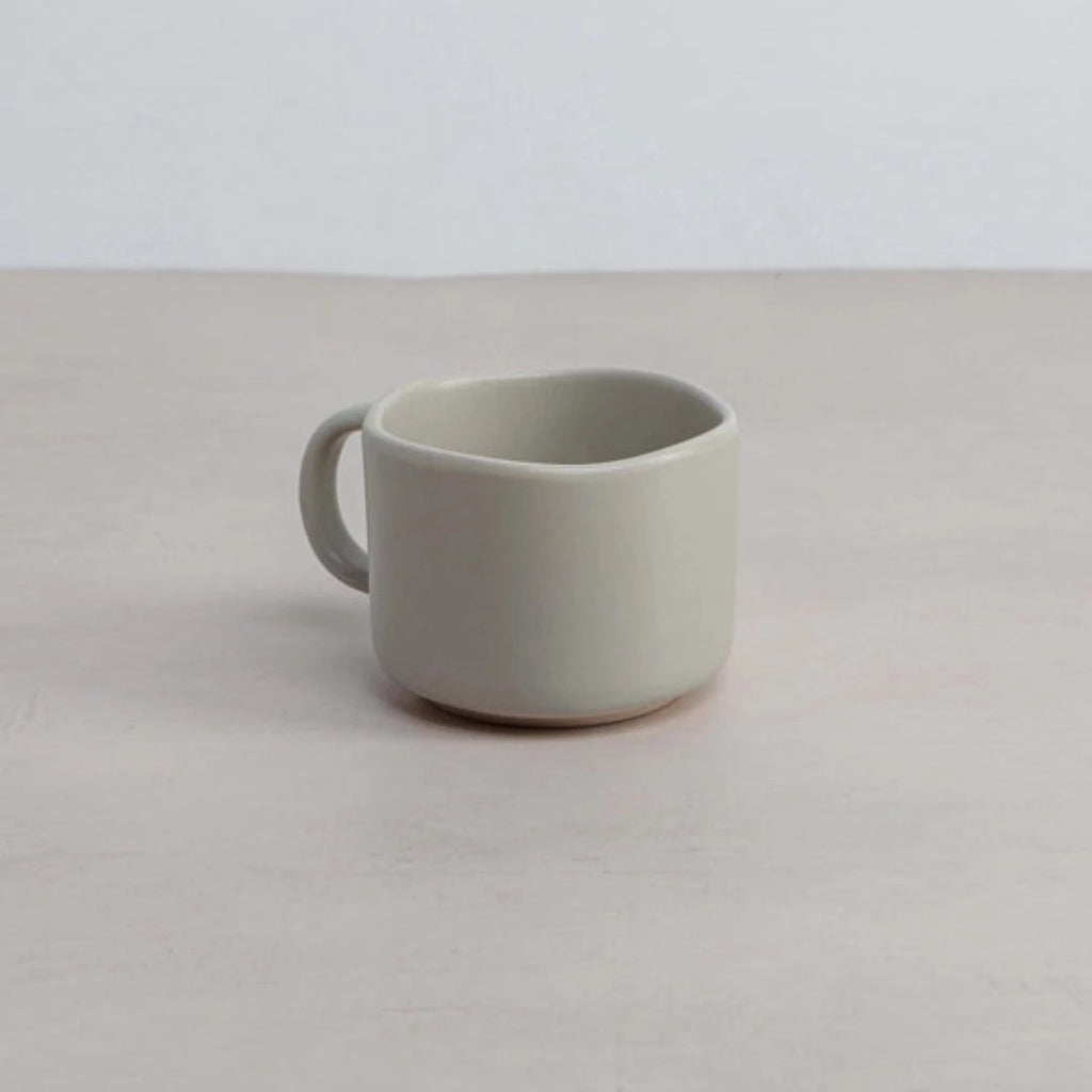 ORGANICS Handmade Ceramic Flat White Mug - 2 Colours - McKays Flooring