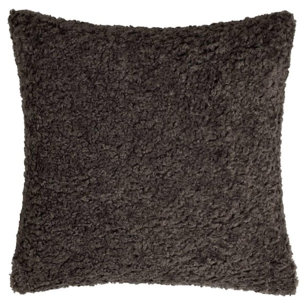 Boucle Cushion in Dark Grey, 16cm x 50cm Looped Yarn Pillow - Marcias Flooring