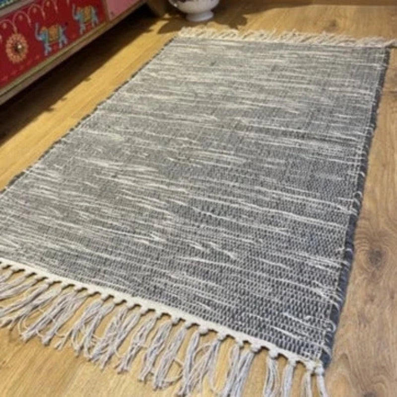 Hush Hand Loomed Soft Cotton Rug in Muted Colours - McKays Flooring