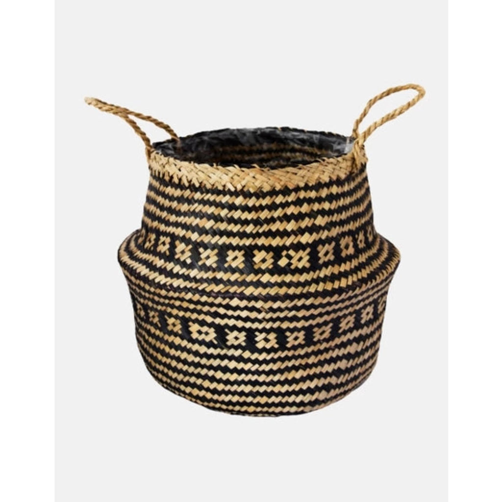Seagrass Sustainable Tribal Lined Basket - McKays Flooring