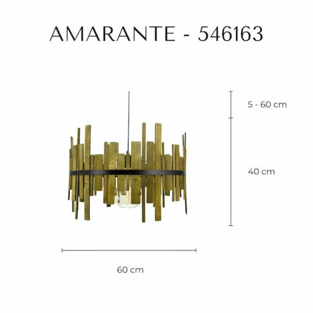 Amarante Statement Wood Pendant Light - Marcias Flooring