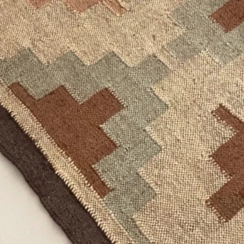ANAR Handmade Kilim Wool/Jute Flatweave Rug 120cm x 180cm - McKays Flooring