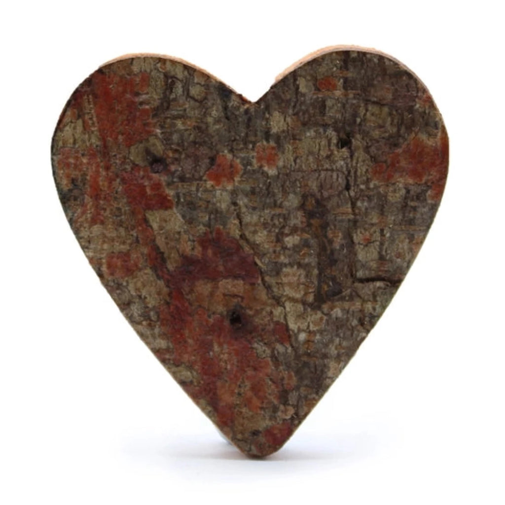 SRBL-31 - Rustic Bark Letter - "Heart Shape" - 7cm - McKays Flooring