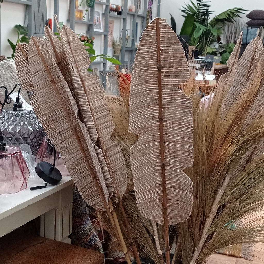 Large Handmade Decorative Banana Leaf - Marcias Flooring
