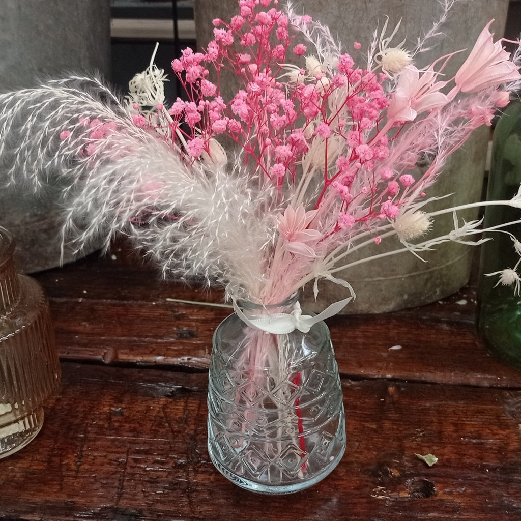 STABILO Dried Flower Bouquet in Glass Vase - Marcias Flooring