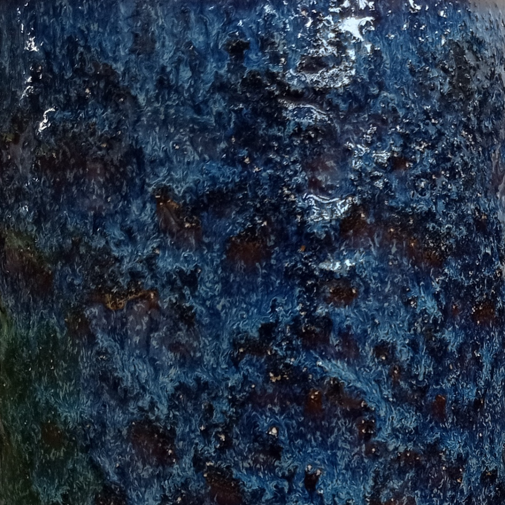 Large Tall Ceramic Vase in Blue - Marcias Flooring