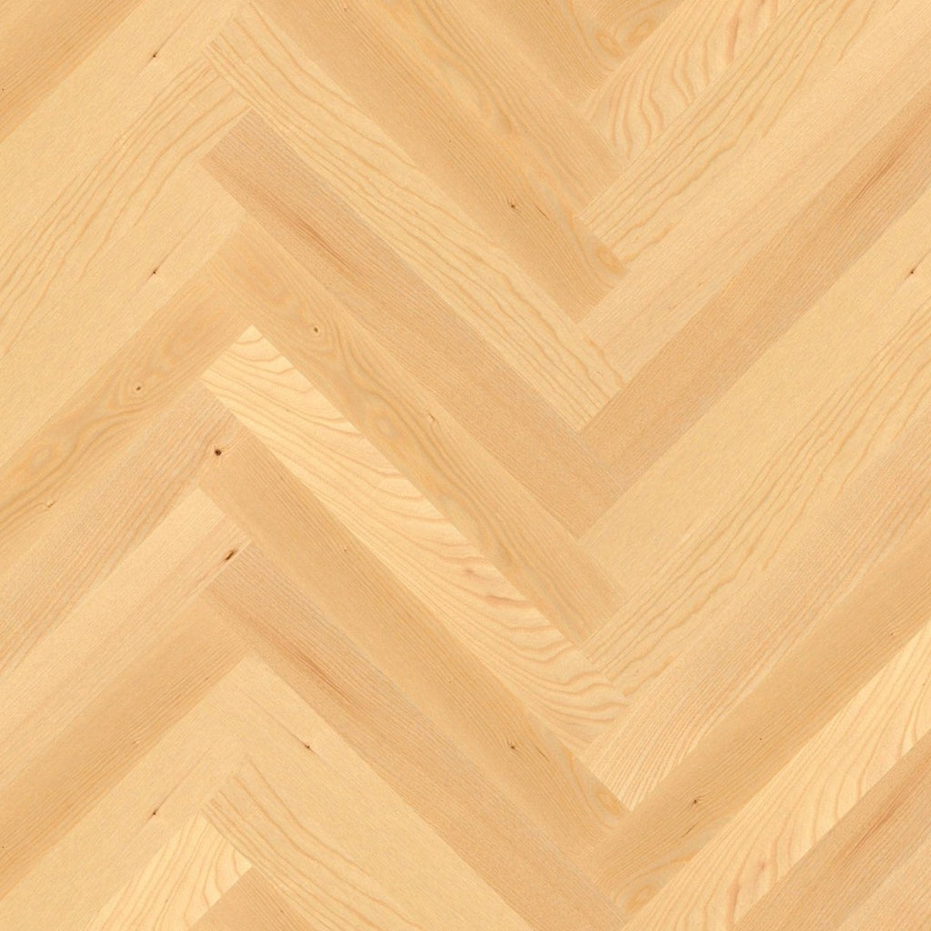 Ash Nature, 10mm Strip Prestige, Live Matt lacquer, unbrushed, square edged, 10x70x470mm - McKays Flooring