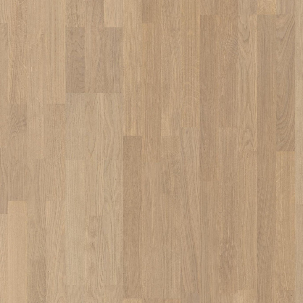 Oak Andante, 14mm Longstrip 3-Strip, Live Pure lacquer, brushed, square edged, 14x215x2200mm - McKays Flooring