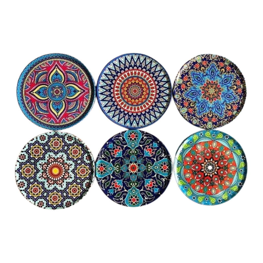Coaster Set of 6 Moroccan/Persian Pattern - Marcias Flooring